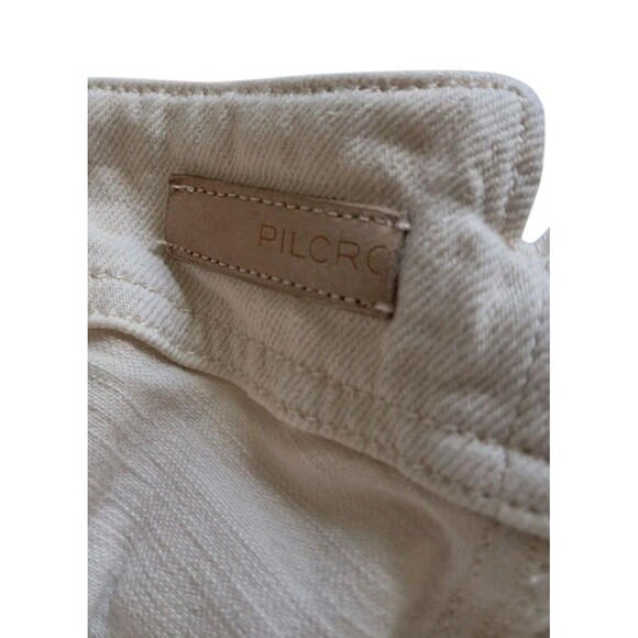 Pilcro The Kit High Rise Cream Wide Leg Jeans Anthropologie - Picture 7 of 14